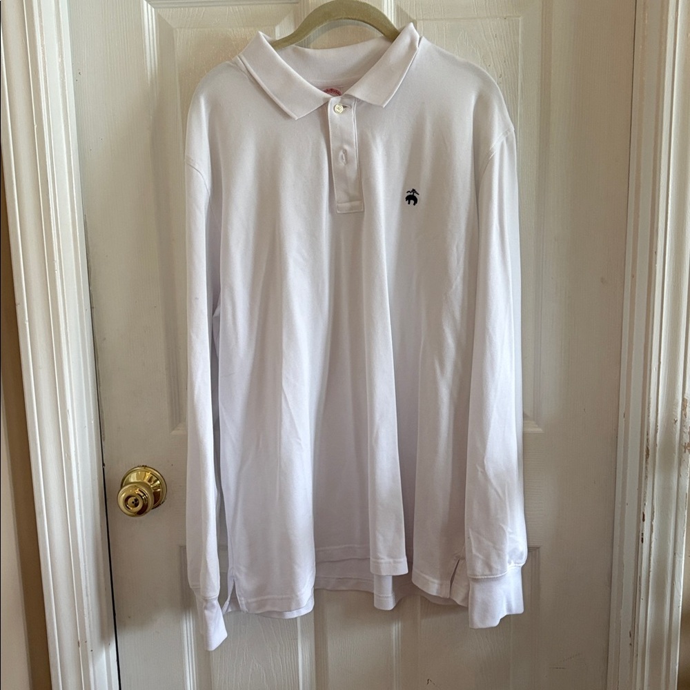 Brooks Brothers Men’s XL Golden Fleece Stretch Supima Long Sleeve Polo Shirt